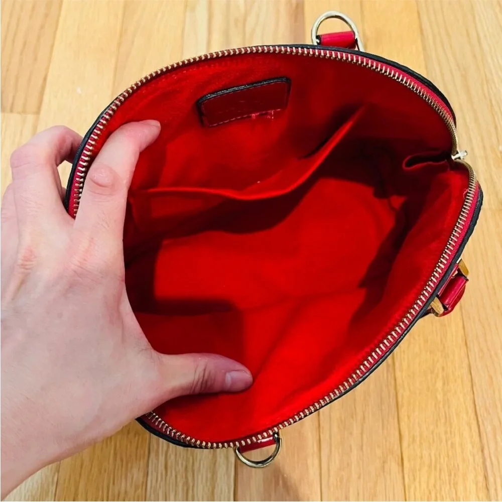 Louis Vuitton X Supreme Collab Logo Coquelicot Epi Red Leather Alma BB Bag - Picture 7 of 17